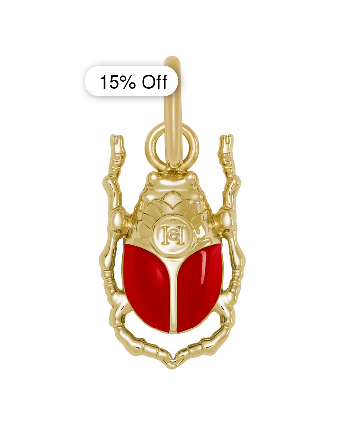 Carolina Herrera Beetle Charm - Red