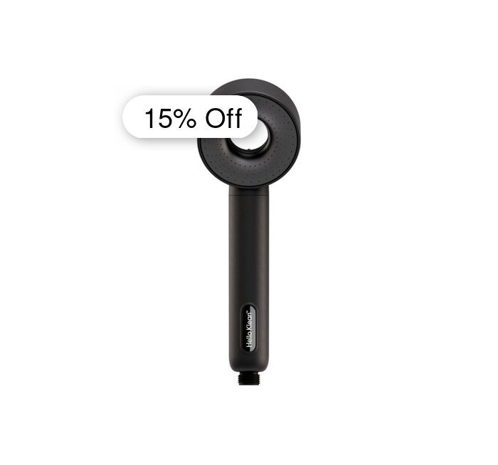 Hello Klean Shower Head Filter - Black