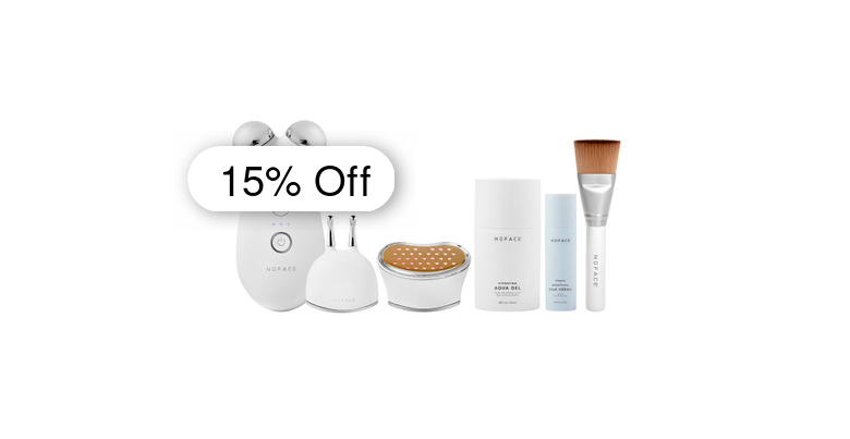 Nuface TRINITY+ Complete Set - Features a LED Red Light Wrinkle Reducer